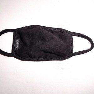 Bluemark One Size Black Cotton Face Mask Washable Resuable